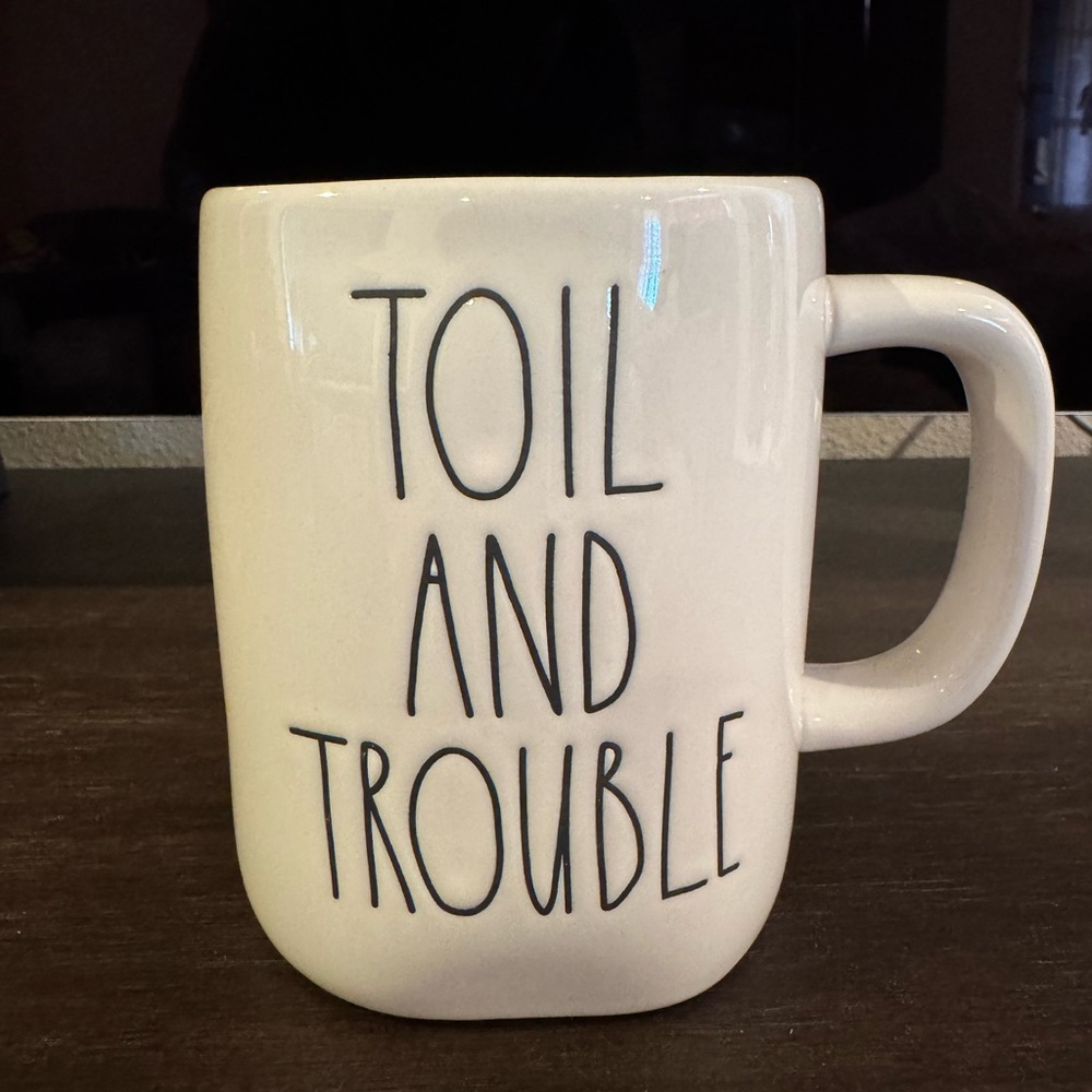 RAE DUNN Toil and Trouble Coffee Mug